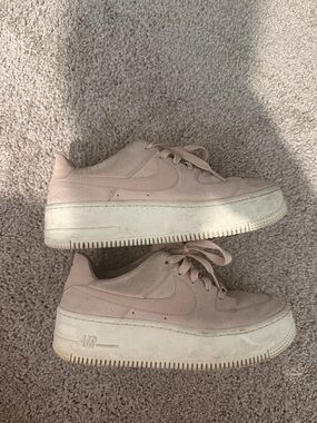 Nike Women’s Platform Sneakers in Blush Pink
